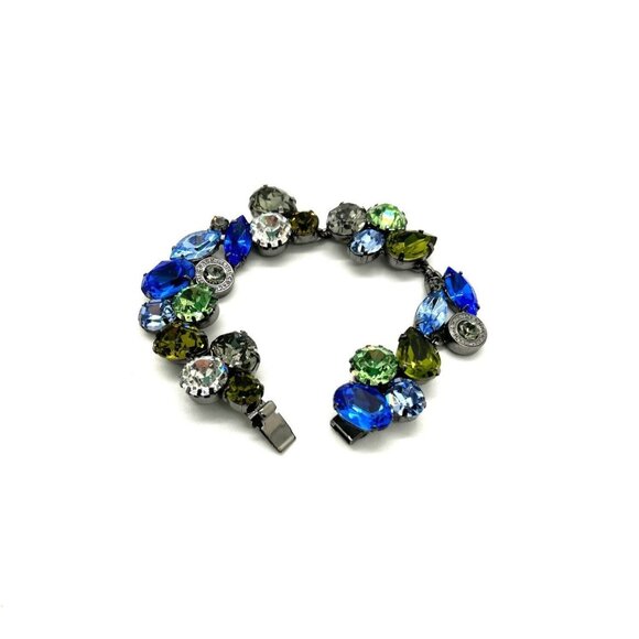 Coach Swarovski Crystals Bracelet Michelle Trachtenberg Multicolor Beads 7 In - Picture 8 of 16